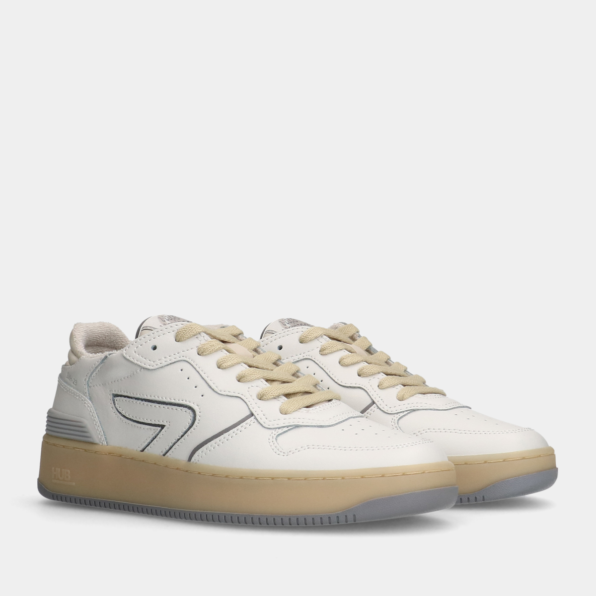 HUB smash L31 white dames sneakers