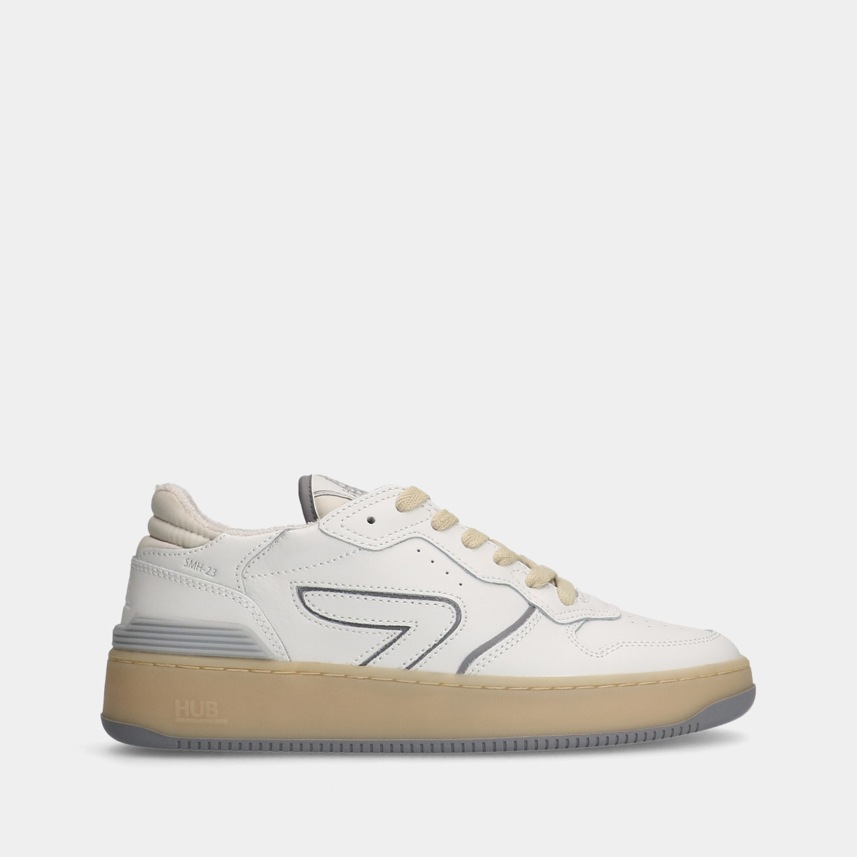 HUB smash L31 white dames sneakers