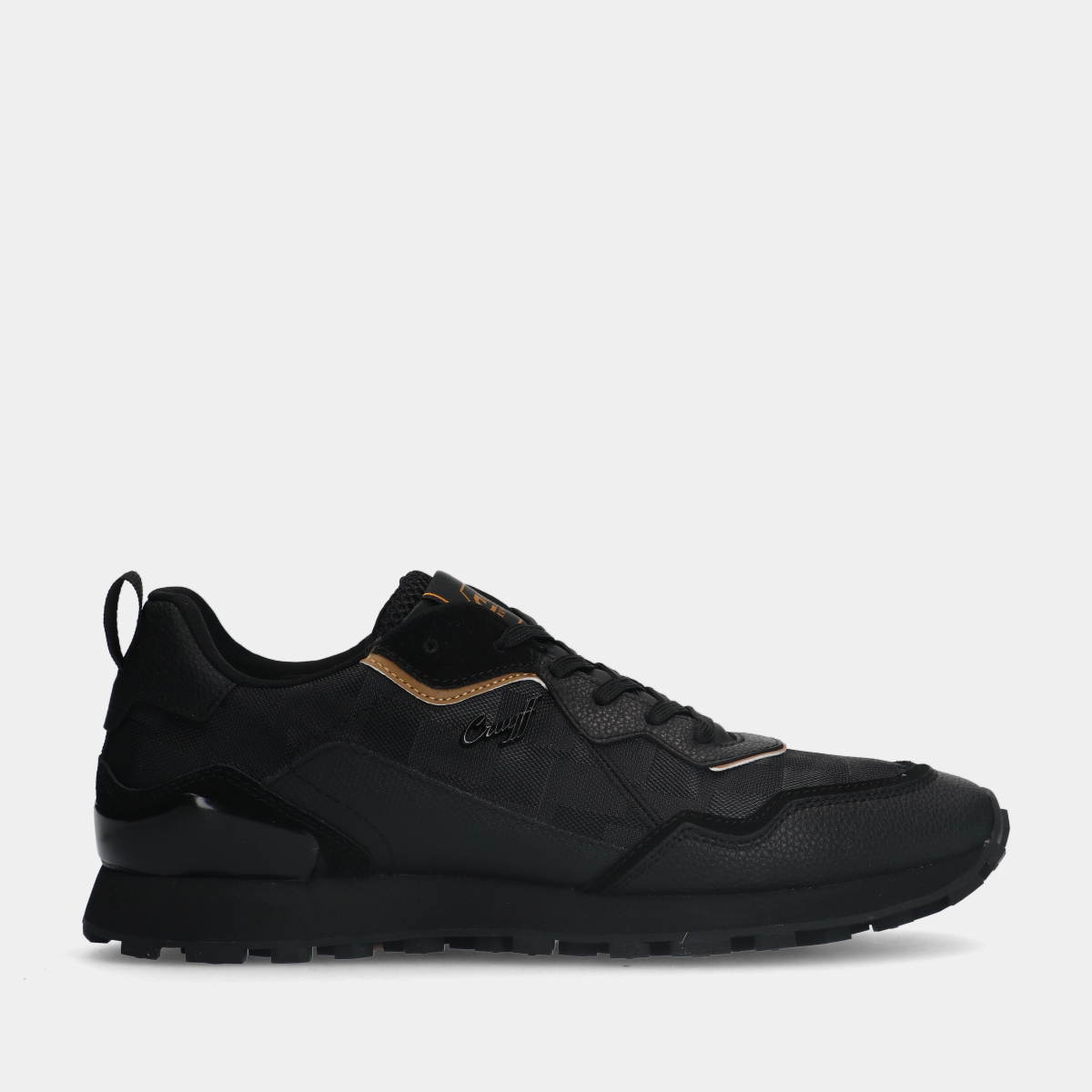 Cruyff superbia minimalist black/gold heren sneakers