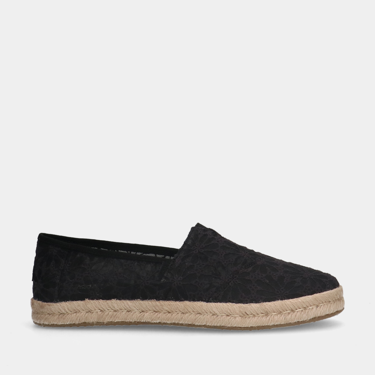 TOMS alpargate rope 2.0 zwarte dames sneakers