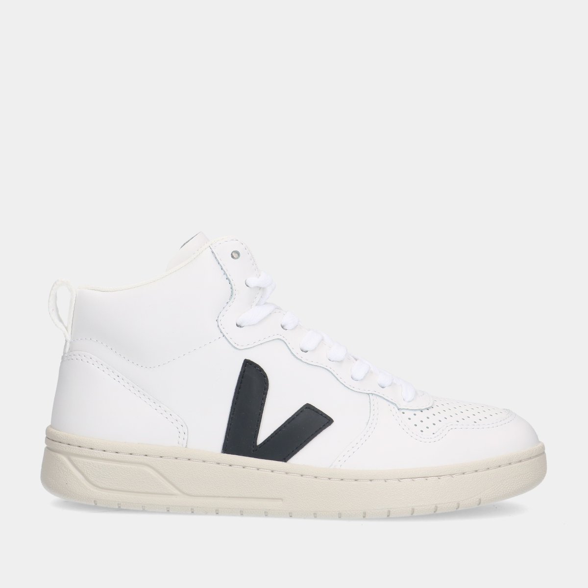 VEJA V-15 Leather White Black sneakers