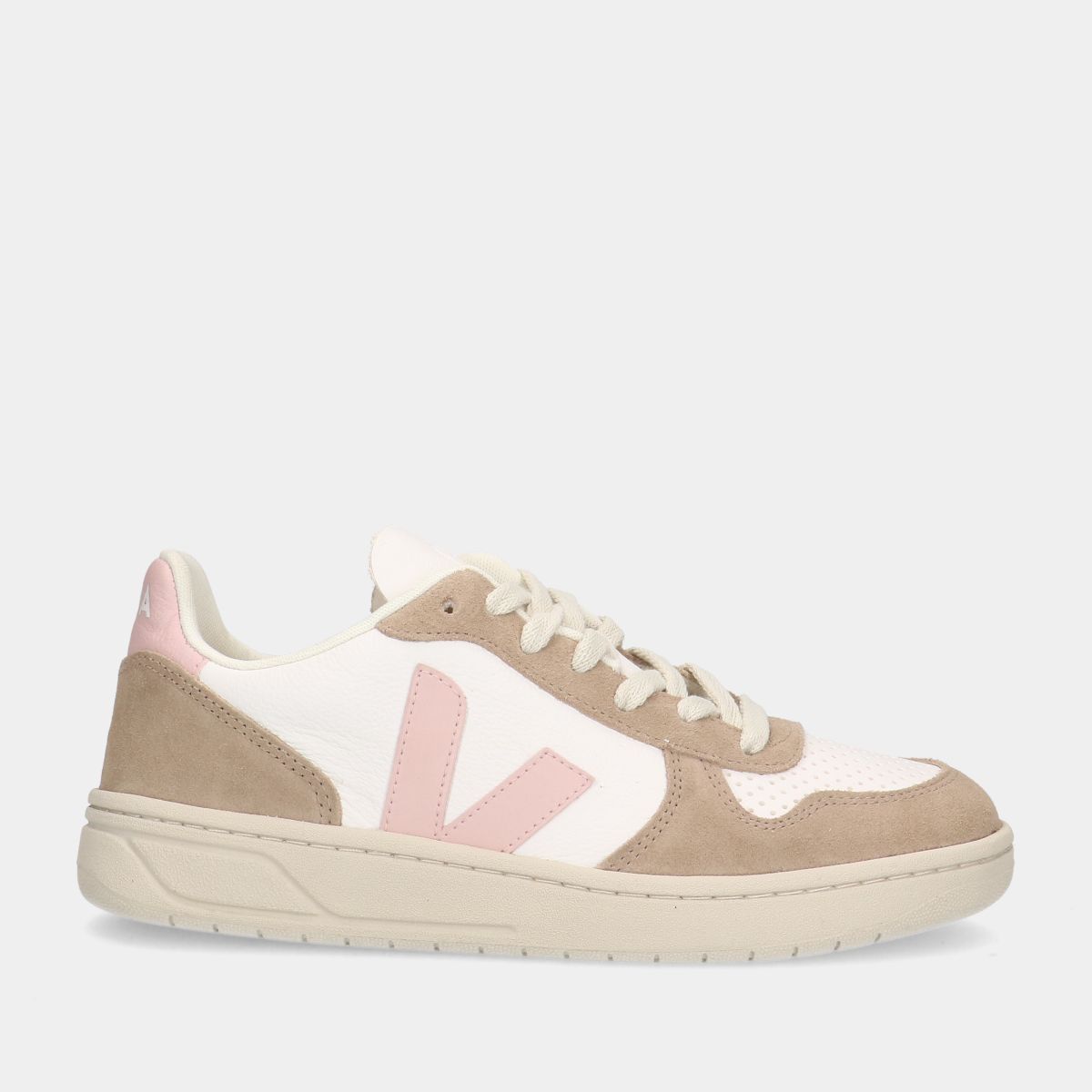 VEJA Veja V10 Chromefree Leather Beige dames sneakers | VX050 | SNEAKERS